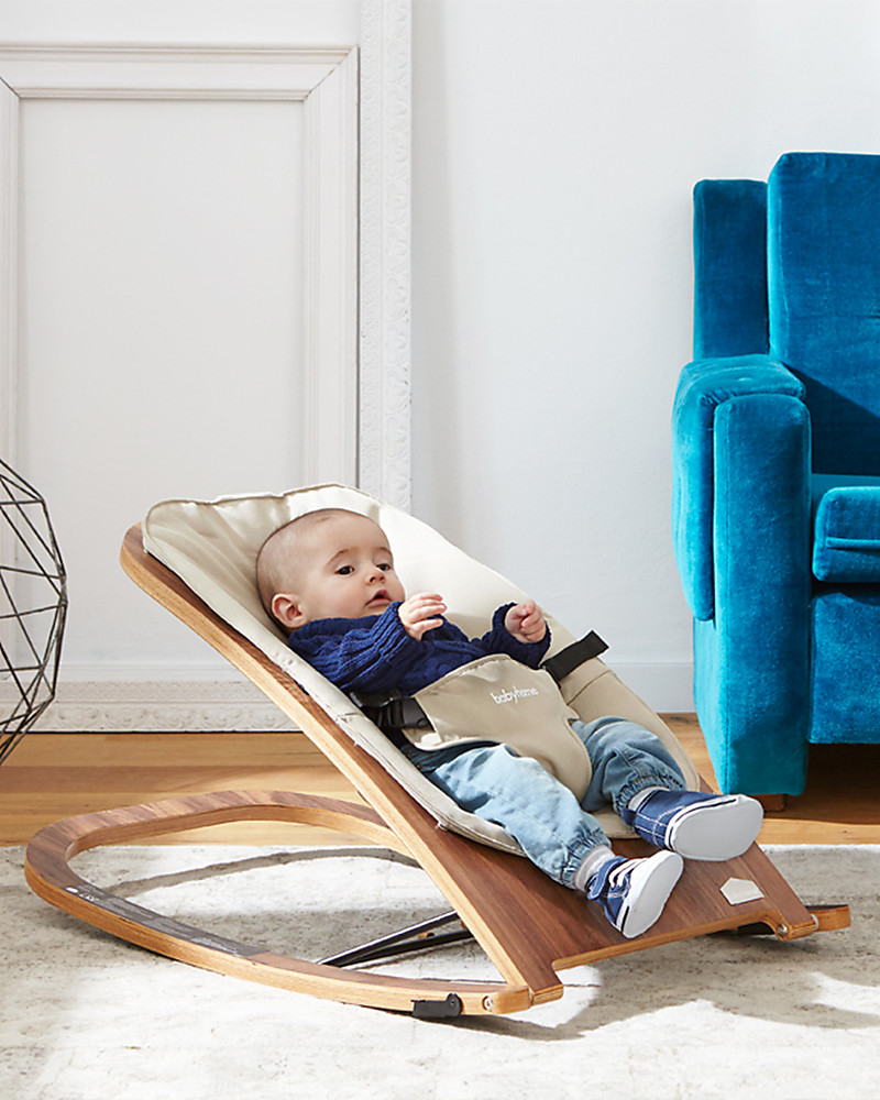 wooden baby bouncer chair